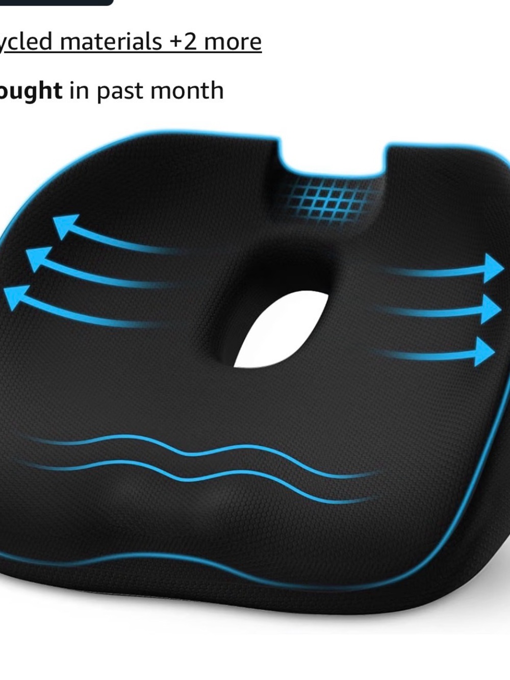 AUVON Innovative Donut Pillow - Memory Foam Donut Seat Cushion